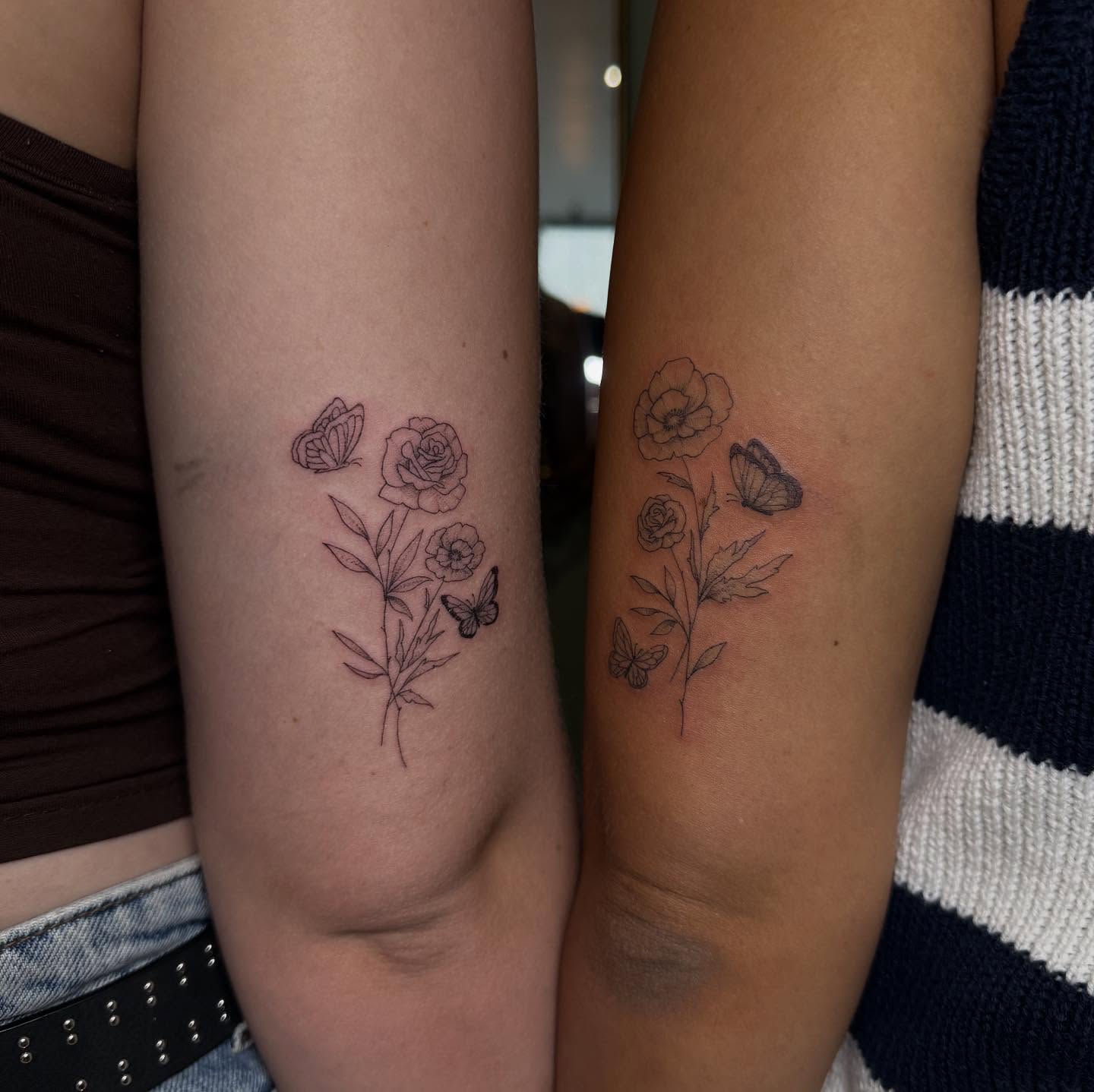 Fern in Flame Tattoo